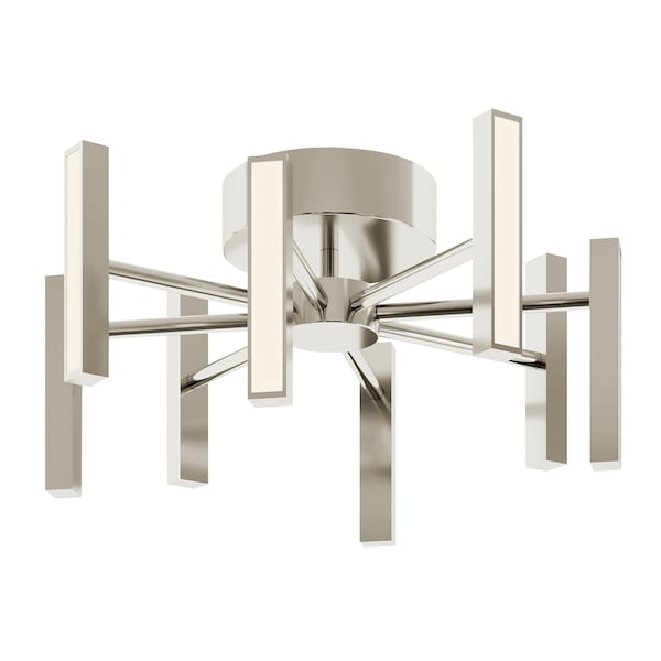 Afx Indra 16-in. LED Semi-Flush Mount, Satin Nickel IDRC16LAJUDSN - main